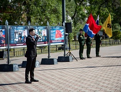 В Благовещенске открылась обновленная выставка, посвященная бойцам специальной военной операции