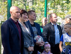 В селе Садовом Благовещенска открыли современную спортивную площадку