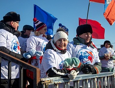 Соревнования по хоккею в рамках Международного российско-китайского фестиваля зимних видов спорта