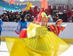 На Амуре между Благовещенском и Хэйхэ прошли Российско-китайские зимние игры