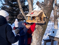 Юные благовещенцы смастерили кормушки для птиц 
