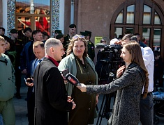 На железнодорожный вокзал амурской столицы прибыл ретропоезд "Победа"