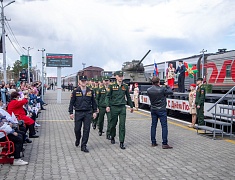 Ретропоезд «Победа» прибыл в Благовещенск