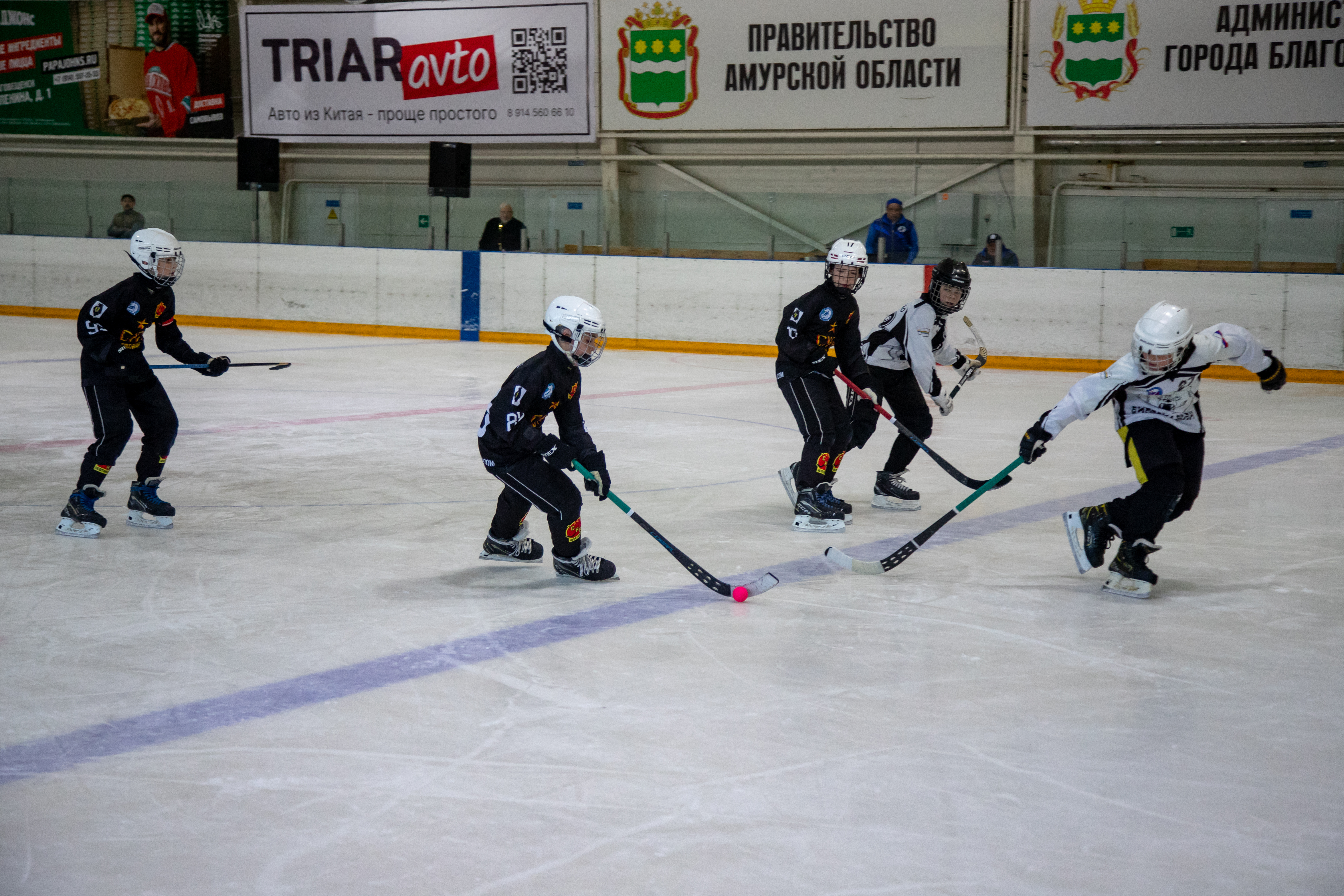 В Благовещенске впервые проходят отборочные игры турнира по русскому хоккею на призы патриарха Московского и всея Руси