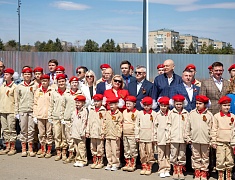 В амурской столице в преддверии Дня Победы подняли Копию Знамени Победы