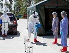 Командно-штабные учения по ликвидации условного очага особо опасного заболевания животных