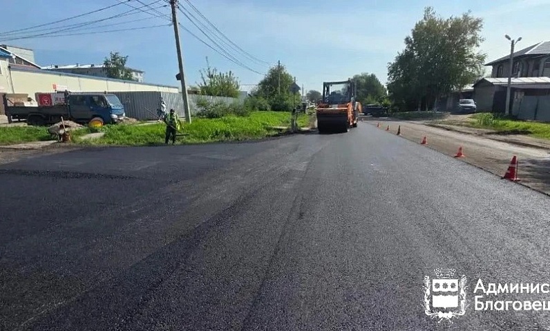 В Благовещенске во время ямочного ремонта обновили 85 тысяч квадратных метров асфальта