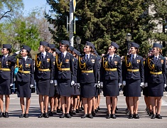 Торжественное прохождение войск Благовещенского гарнизона