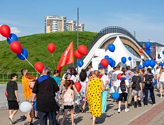 Парад семей прошел на набережной Благовещенска