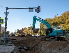 Мэр Благовещенска Олег Имамеев в рамках выездного совещания проконтролировал ход работ на улице Горького