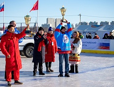 Автомобильные гонки в рамках Международного российско-китайского фестиваля зимних видов спорта