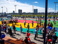 Лесную спортплощадку открыли в Благовещенске
