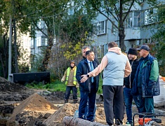 Мэр Благовещенска Олег Имамеев выехал на проблемные участки теплосетей