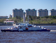 Торжественное прохождение войск Благовещенского гарнизона