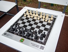 В Первомайском парке Благовещенска появилась шахматная площадка