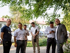 Ход работ в Ломоносовском сквере проинспектировал мэр Благовещенска Олег Имамеев