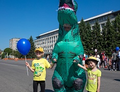 Флешмоб приуроченный к Международному Дню динозавров