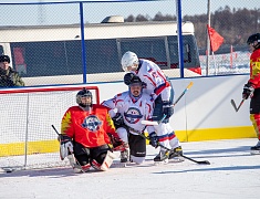 Соревнования по хоккею в рамках Международного российско-китайского фестиваля зимних видов спорта