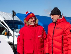 Соревнования по хоккею в рамках Международного российско-китайского фестиваля зимних видов спорта