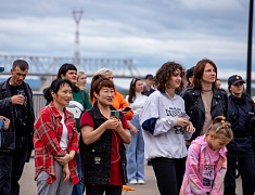 Торжественное открытие набережной реки Зея