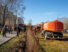 К общегородскому субботнику присоединились работники администрации Благовещенска