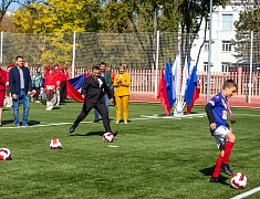 В Благовещенске открыли стадион Алексеевской гимназии