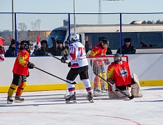 Соревнования по хоккею в рамках Международного российско-китайского фестиваля зимних видов спорта