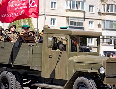 Торжественное прохождение войск Благовещенского гарнизона