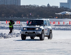 Автомобильные гонки в рамках Международного российско-китайского фестиваля зимних видов спорта