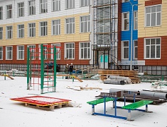 Мэр Благовещенска Олег Имамеев проинспектировал строительство нового корпуса 16 школы на улице Тепличной