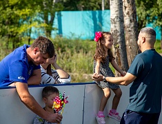 В Благовещенске юные футболисты сыграли на всесезонном корте на Нагорной