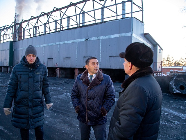 Выездное совещание мэра на котельную п. Аэропорт