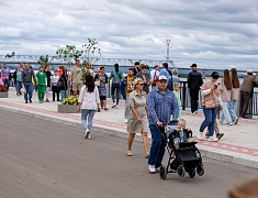 Торжественное открытие набережной реки Зея