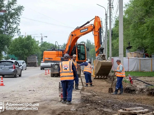 Ресайклинг, ливневки и новое покрытие: как меняют облик 8 магистралей Благовещенска