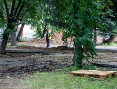 Олег Имамеев проверил, как идет обновление сквера Приемыхова