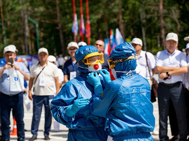 Командно-штабные учения по ликвидации условного очага особо опасного заболевания животных