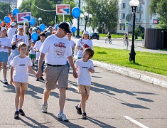Парад семей прошел на набережной Благовещенска