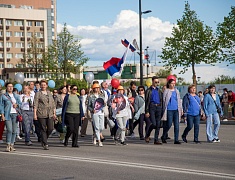 Парад семей и трудовых династий в честь празднования дня рождения Благовещенска