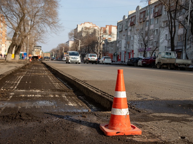 Дорожный ремонт на перекрестке Ленина - Лазо внесет изменения в движение общественного транспорта