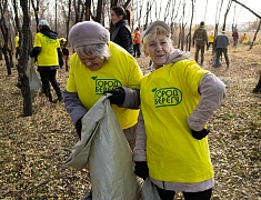 В рамках акции «Город берегу» большой субботник прошел на улице Чайковского