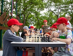 В Первомайском парке Благовещенска появилась шахматная площадка