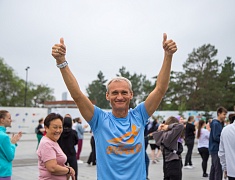 Порядка 350 благовещенцев вышли на общегородскую зарядку