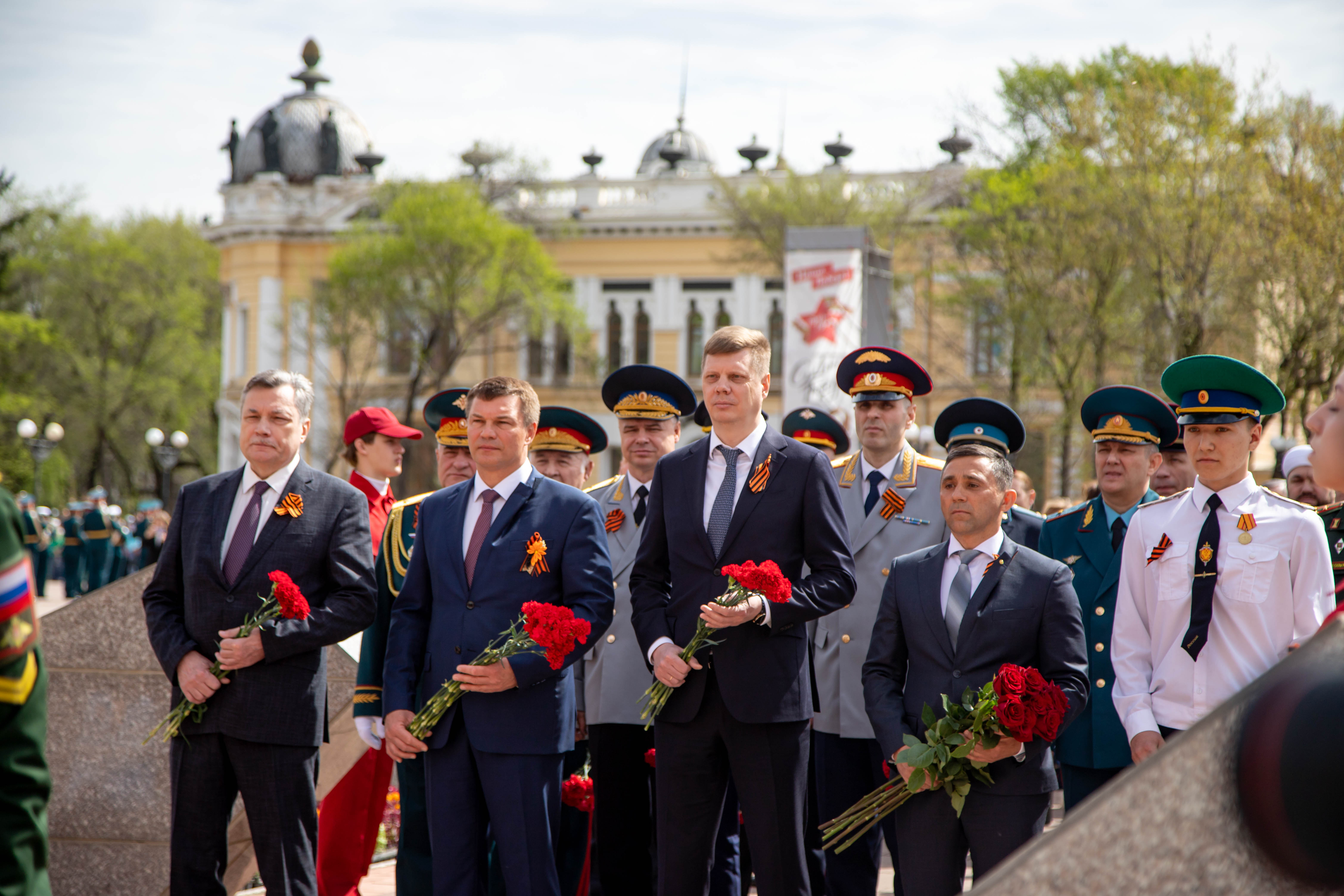 Церемония возложения цветов, посвященная 79-летию Победы в Великой Отечественной войне
