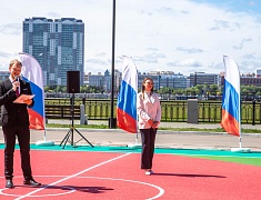 Лесную спортплощадку открыли в Благовещенске