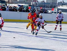 Соревнования по хоккею в рамках Международного российско-китайского фестиваля зимних видов спорта