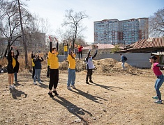 В Благовещенске прошел «здоровый» субботник
