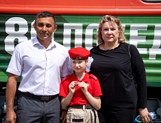 Благовещенск встретил уникальный агитпоезд Минобороны