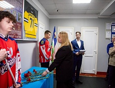 В спортивной школе №3 Благовещенска открыли уголок памяти Героя России Владимира Барахтенко