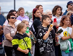 Торжественное открытие набережной реки Зея