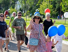 Парад семей прошел на набережной Благовещенска